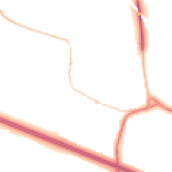 Night-time road noise heatmap for CV23 8YQ