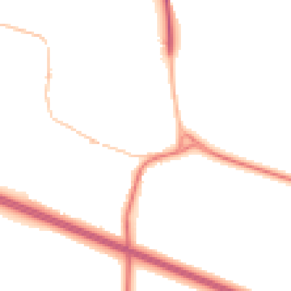 Night-time road noise heatmap for CV23 8ZA