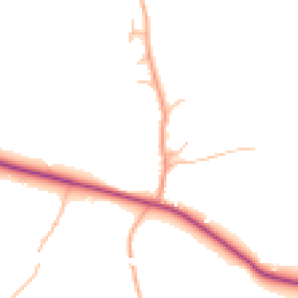 Daytime road noise heatmap for CV23 9EB