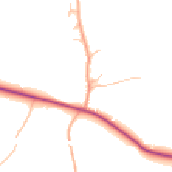 Daytime road noise heatmap for CV23 9EE