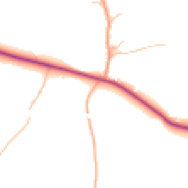 Daytime road noise heatmap for CV23 9EH