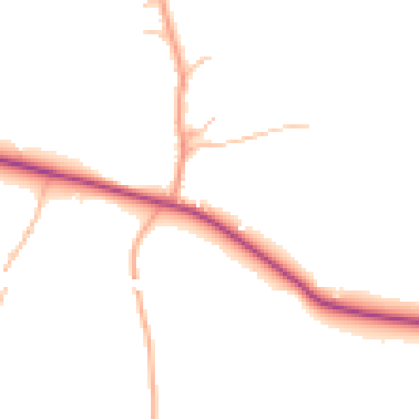 Daytime road noise heatmap for CV23 9EL