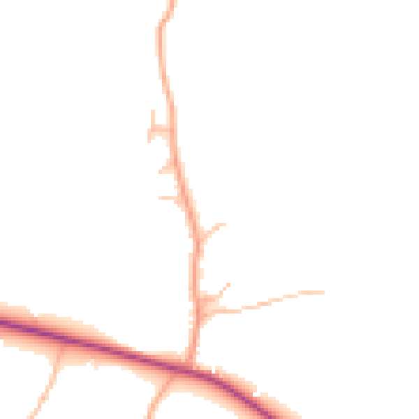 Daytime road noise heatmap for CV23 9ET
