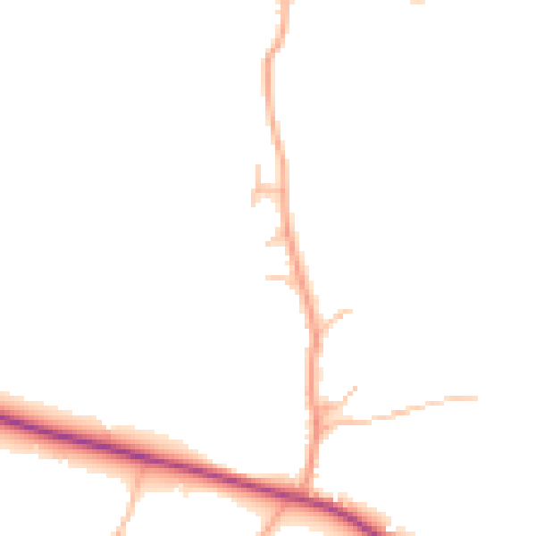 Daytime road noise heatmap for CV23 9EX