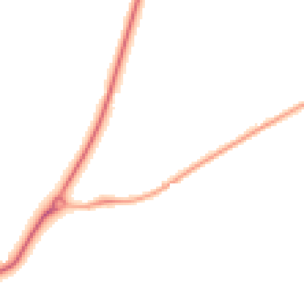 Night-time road noise heatmap for CV23 9FU