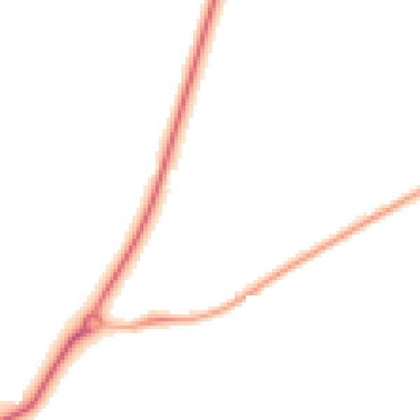 Night-time road noise heatmap for CV23 9FX