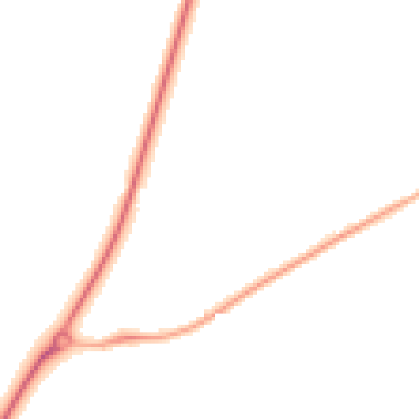 Night-time road noise heatmap for CV23 9GG