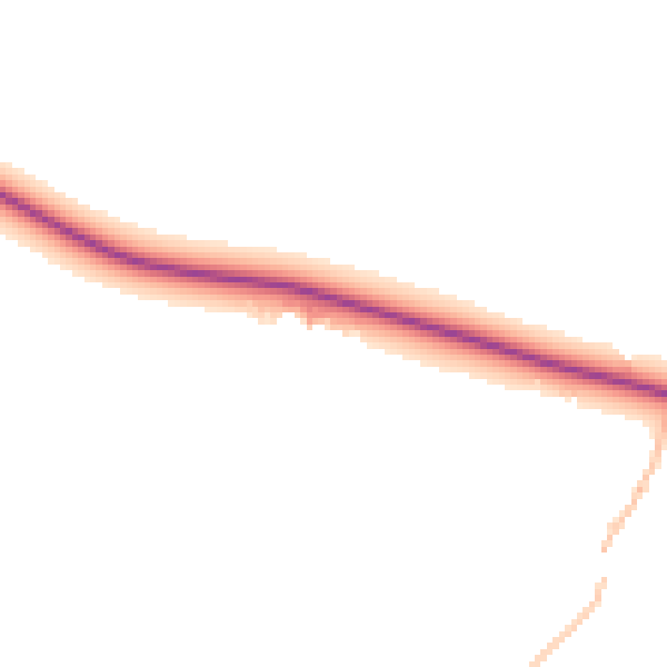 Daytime road noise heatmap for CV23 9HB