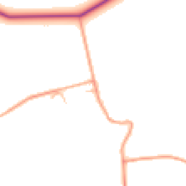 Daytime road noise heatmap for CV23 9QS