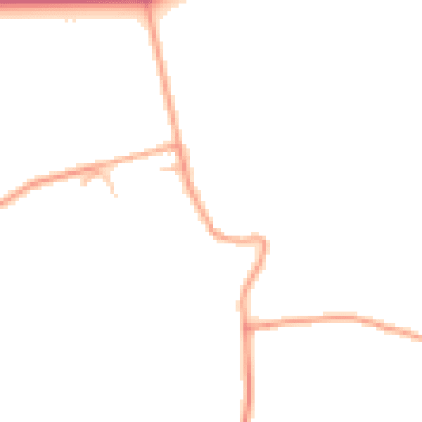 Daytime road noise heatmap for CV23 9QY