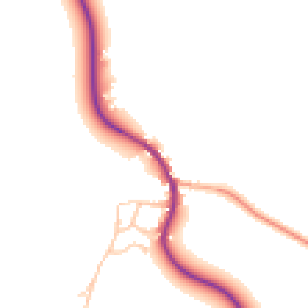 Daytime road noise heatmap for CV23 9RH