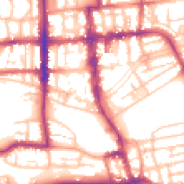 Daytime road noise heatmap for CV32 4AG