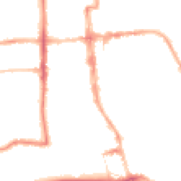 Night-time road noise heatmap for CV32 4AG