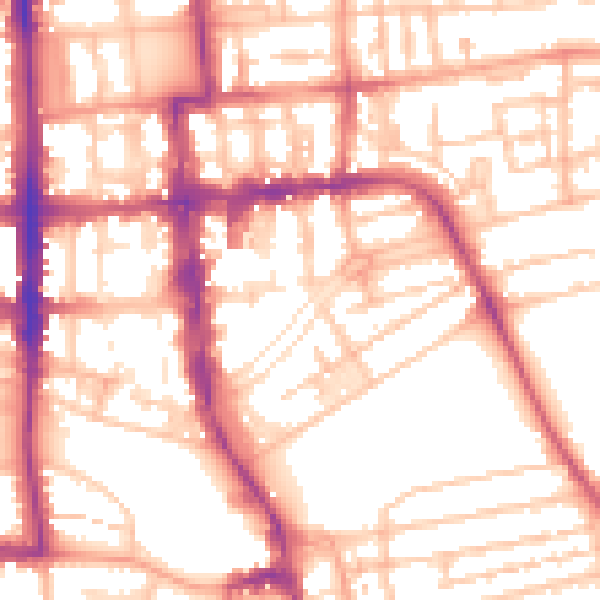 Daytime road noise heatmap for CV32 4AP