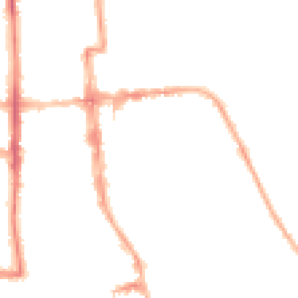 Night-time road noise heatmap for CV32 4AP