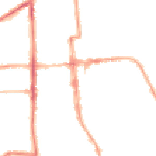 Night-time road noise heatmap for CV32 4BA