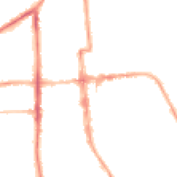 Night-time road noise heatmap for CV32 4BL