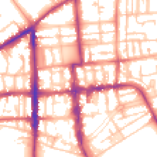 Daytime road noise heatmap for CV32 4DE