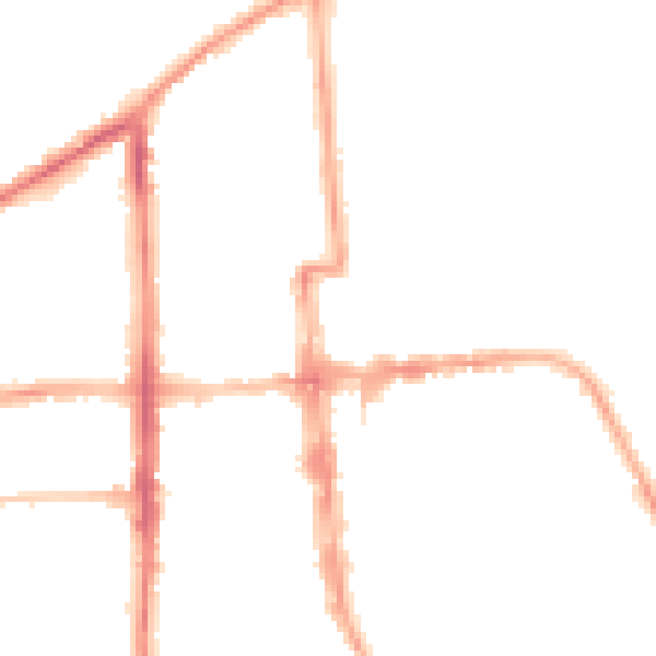 Night-time road noise heatmap for CV32 4DE