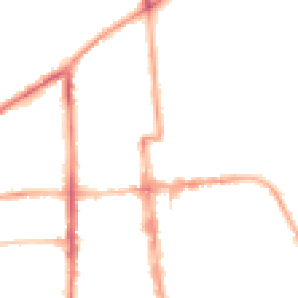 Night-time road noise heatmap for CV32 4DG