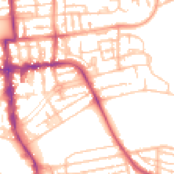Daytime road noise heatmap for CV32 4DH