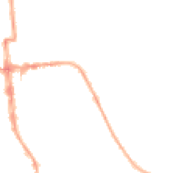 Night-time road noise heatmap for CV32 4DH
