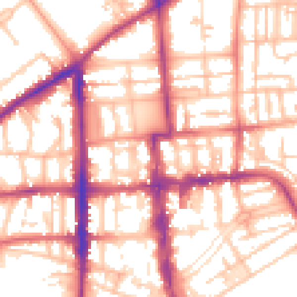 Daytime road noise heatmap for CV32 4DW