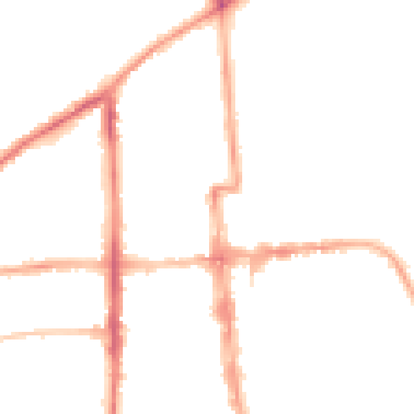 Night-time road noise heatmap for CV32 4DW