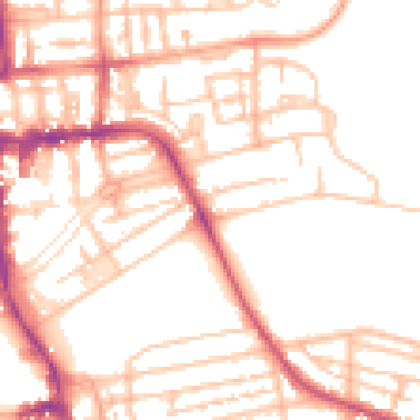 Daytime road noise heatmap for CV32 4EE