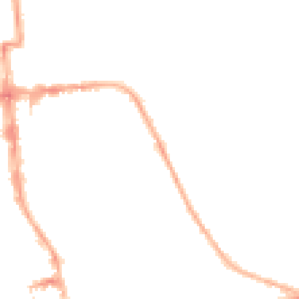 Night-time road noise heatmap for CV32 4EG