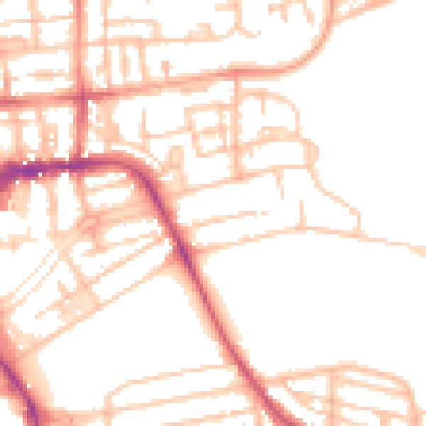 Daytime road noise heatmap for CV32 4EX
