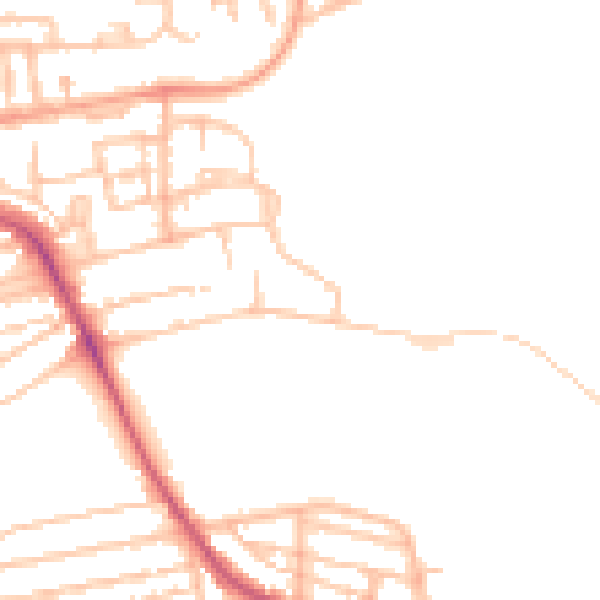 Daytime road noise heatmap for CV32 4EZ