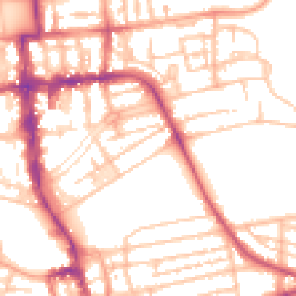 Daytime road noise heatmap for CV32 4HD