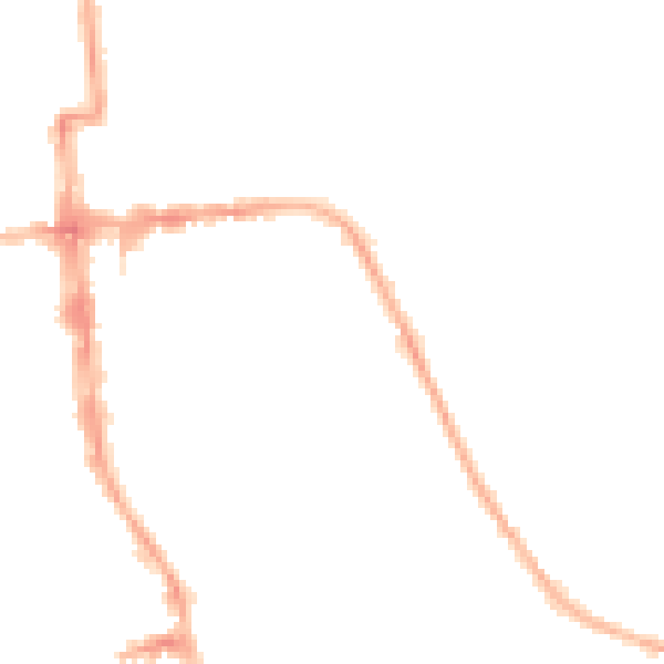 Night-time road noise heatmap for CV32 4HJ