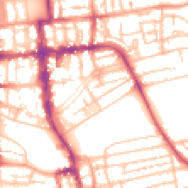 Daytime road noise heatmap for CV32 4HN