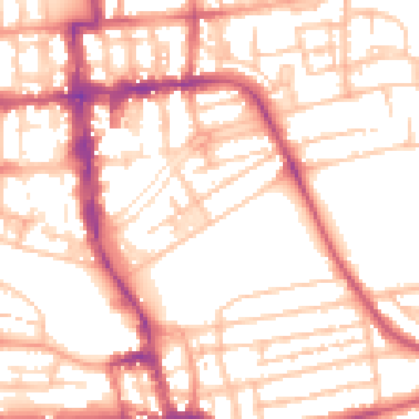 Daytime road noise heatmap for CV32 4HP
