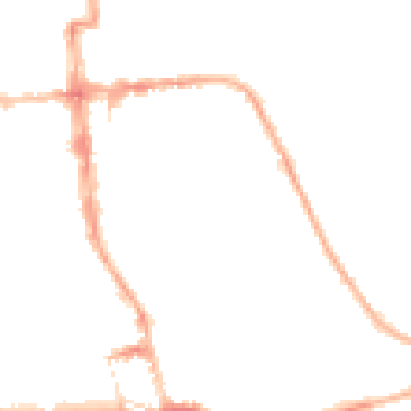 Night-time road noise heatmap for CV32 4HP