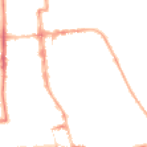 Night-time road noise heatmap for CV32 4HR