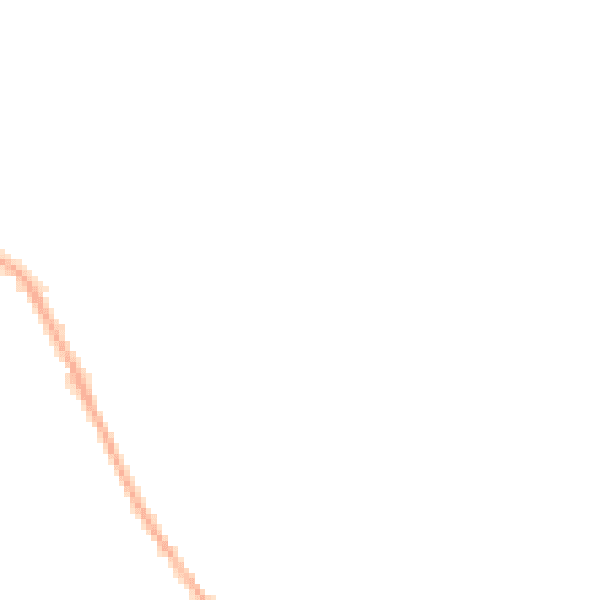 Night-time road noise heatmap for CV32 4JX