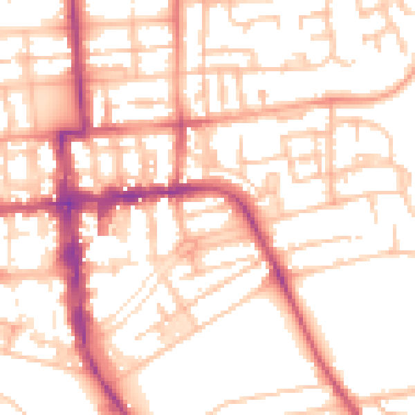 Daytime road noise heatmap for CV32 4PX