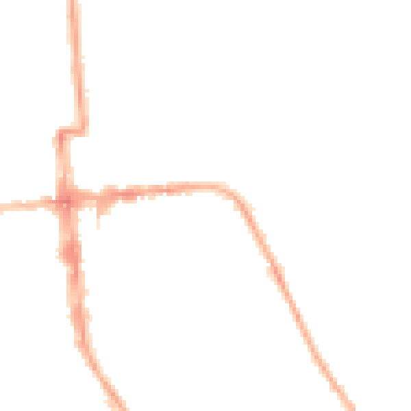 Night-time road noise heatmap for CV32 4PX