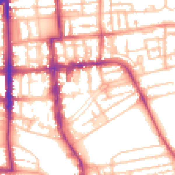 Daytime road noise heatmap for CV32 4QT