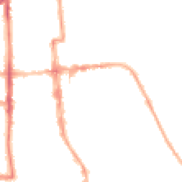 Night-time road noise heatmap for CV32 4QT
