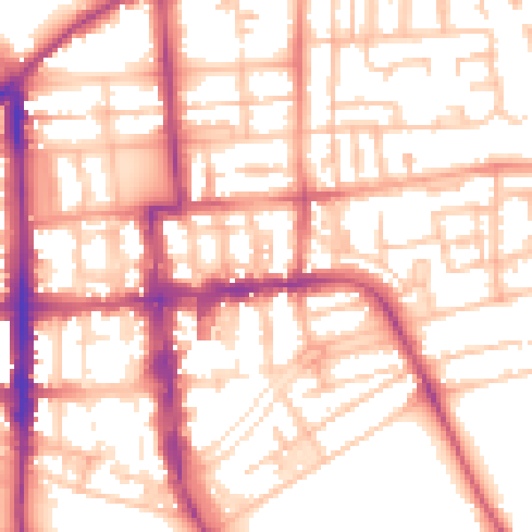Daytime road noise heatmap for CV32 4RD