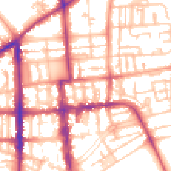 Daytime road noise heatmap for CV32 4RP
