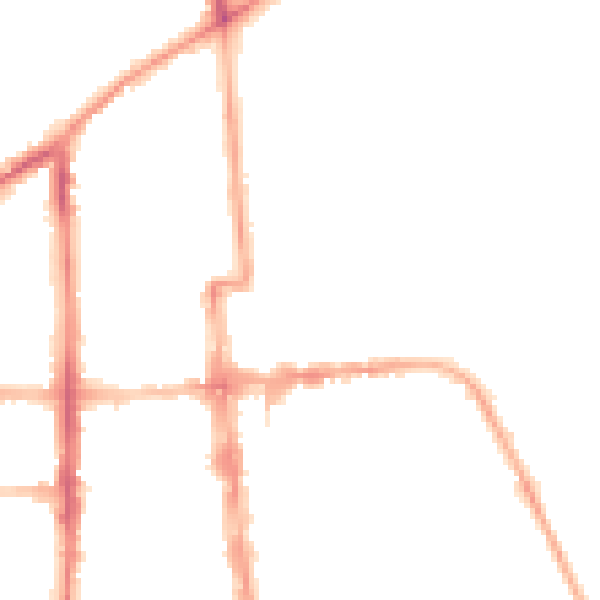 Night-time road noise heatmap for CV32 4RP