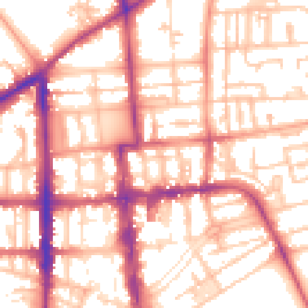 Daytime road noise heatmap for CV32 4RU