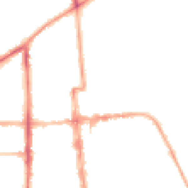 Night-time road noise heatmap for CV32 4RU