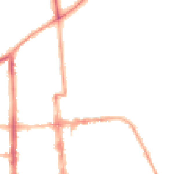 Night-time road noise heatmap for CV32 4SB