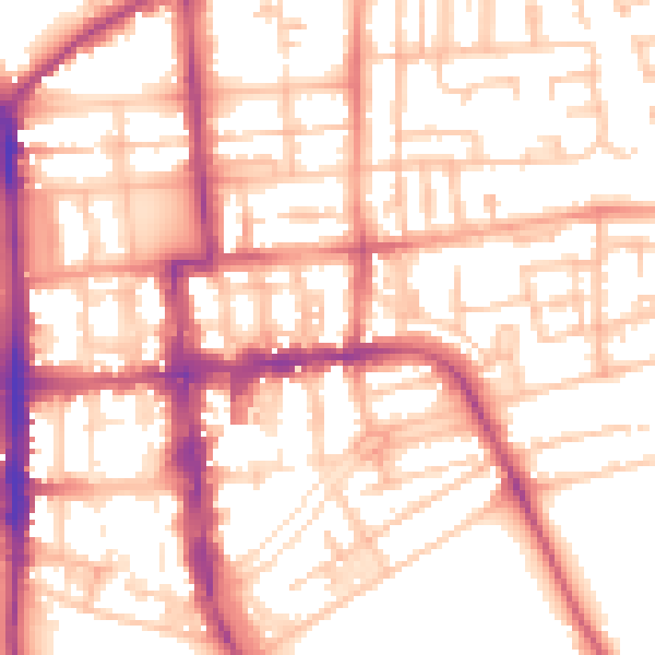 Daytime road noise heatmap for CV32 4SN